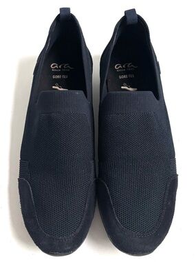 Ara Women's Lilith 2 GORE-TEX Slip-On Sneakers Shoes Black Size 7.5